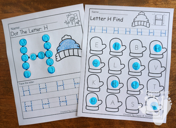 Snowman Themed Pack for PreK and Kindergarten with 150 pages of activities, cards, easy reader books and no-prep printables - 3Dinosaurs.com