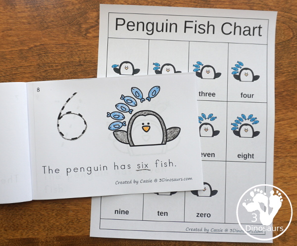 Penguin Activities Pack for Prewriting, Shapes, ABCs, and Numbers - 189 pages of activities with no-prep, easy reader books, clip cards and tracing strips. All to help have fun with a penguin theme during the winter with easy to prepare or low prep activities - 3Dinosaurs.com
