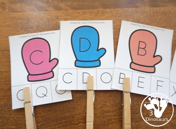 Winter Activities Pack for Prewriting, Shapes, ABCs, and Numbers - 189 pages of activities with no-prep, easy reader books, clip cards and tracing strips. All to help have fun during the winter with easy to prepare or low prep activities - 3Dinosaurs.com