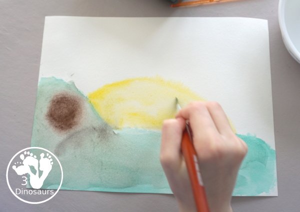Groundhog Shadow Painting - an easy way to make a fun shadow of a groundhog with a fun painting activity - 3Dinosaurs.com