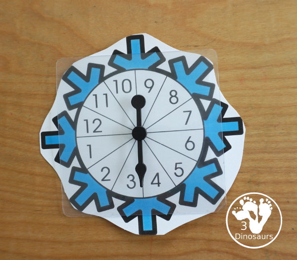 Snowflake Multiplication & Division Selling Set - with spinning multiplication and division practice worksheets, math fact pages, math fact worksheets, roll a snowflake math page, matching snowflake multiplication and division flashcard printables and snowflake dice printables- 3Dinosaurs.com