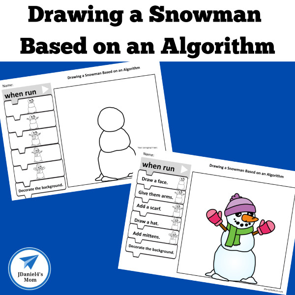 Free Drawing a Snowman with an Algorithm by JDaniel4's Mom