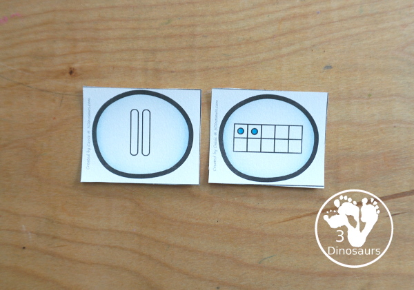 Free Snowman Number Sense from 1 to 20 with matching several different number types to the numerical number including tally marks, dominos, number word, ten frames, and tens and ones to build a snowman - 3Dinosaurs.com