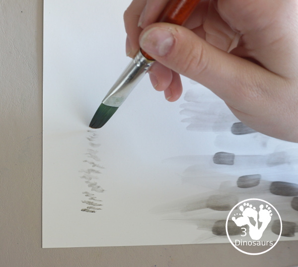 Winter Cardinal Painting for Kids is a great winter painting with watercolors, and cardinal cookie cutter to make a great winter painting. - 3Dinosaurs.com