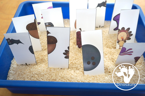 Free Color Four Piece Puzzle Printables - with three pictures of each color on each puzzle and the color word. A great matching activity for colors that is great for prek and kindergarten. - 3Dinosaurs.com