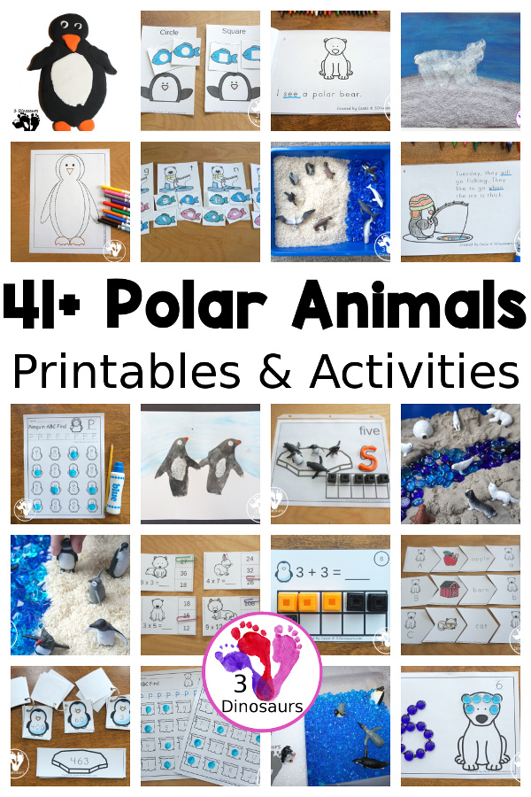 31+ Polar Animals Activities & Printables: Penguins, Arctic & More