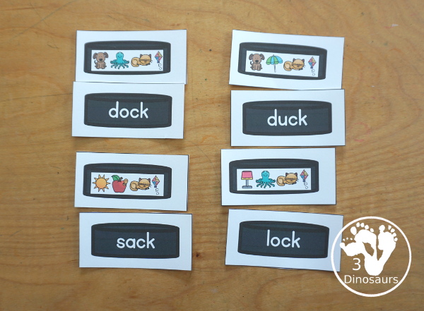 Free Hockey CVCC -CK Break the Code Printable - a fun printable that works on CVCC words that have and ending digraph of -ck. They have decode the words, match the words, and picture of the words for a three way matching activity. All with a fun hockey theme for kids to work on these fun words - 3Dinosaurs.com