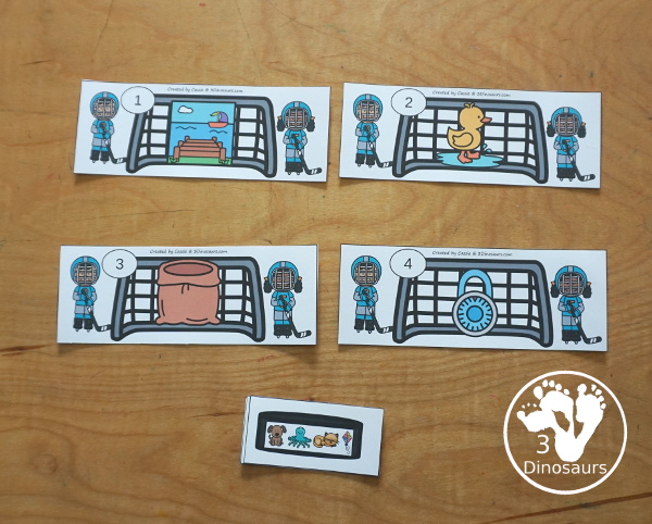 Free Hockey CVCC -CK Break the Code Printable - a fun printable that works on CVCC words that have and ending digraph of -ck. They have decode the words, match the words, and picture of the words for a three way matching activity. All with a fun hockey theme for kids to work on these fun words - 3Dinosaurs.com