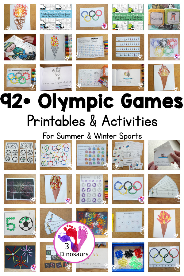 Olympic Activities & Printables - 3Dinosaurs.com