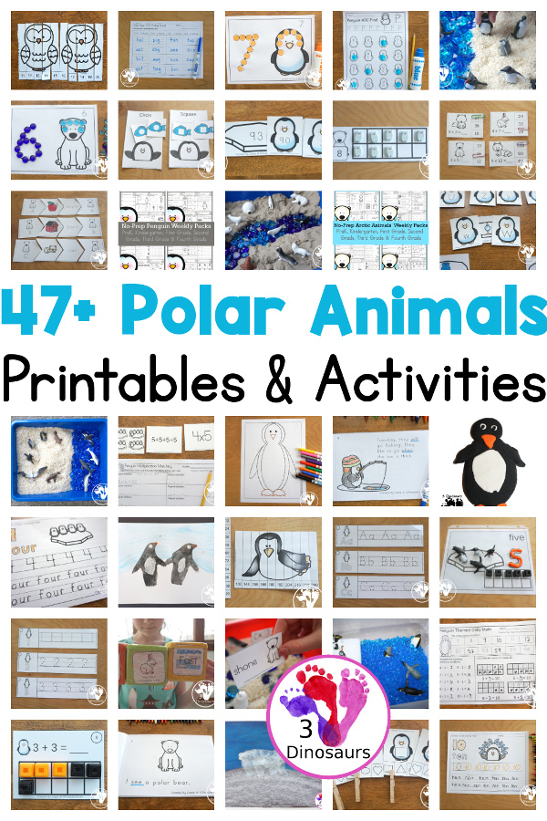 41+ Polar Animals Activities & Printables: Penguins, Arctic & More