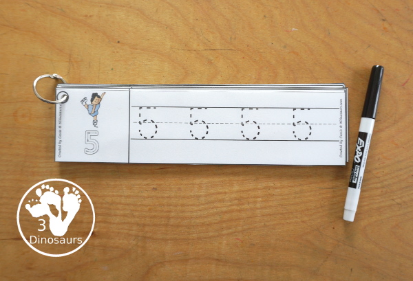 Free Winter Sports Number Tracing Strips - with numbers 0 to 20. You can tracing the numbers and an example of how to trace the numbers on the strips, plus a different winter sports on each tracing strip. - 3Dinosaurs.com