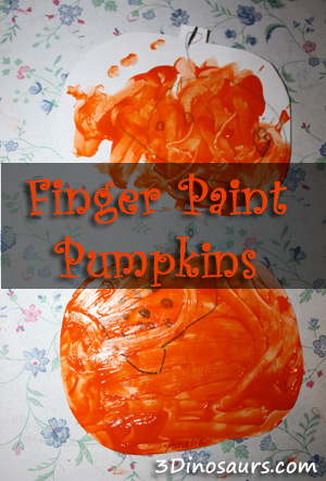 Finger Paint Pumpkins