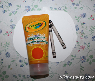 Finger Paint Pumpkins