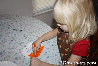Finger Paint Pumpkins