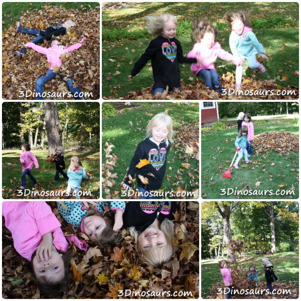 Gross Motor Playing in Leaves