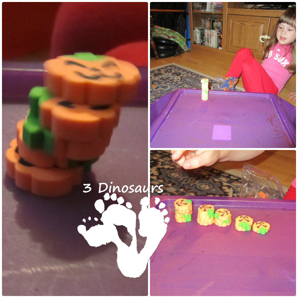 Letter P Activities: Stacking and Counting Pumpkins