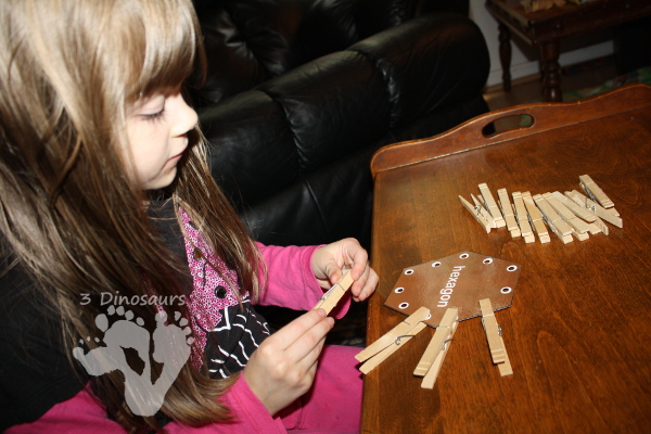 Free Shape Lacing Printable - 12 different shapes - 3Dinosaurs.com