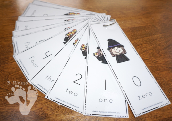 Halloween Number Set: Numbers 1 to 10 - easy reader books, hands-on activities, no-prep worksheets and more $ - 3Dinosaurs.com