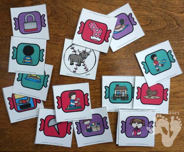 Hands-On Fun With Candy Themed CVCC -CK Word Sorting - 15 cards and 5 sorting mats with matching worksheet - 3Dinosaurs.com #freeprintable #cvcc #endingblends #learningtoread