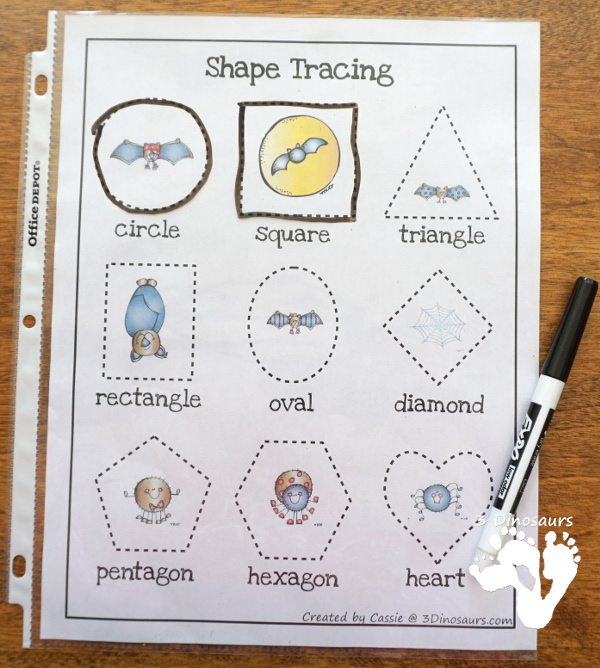 Bat & Spider Pack with a 70 pages prek kindergarten, first grade pack and a 36 Preschool & Tot pack with loads of no-prep and hands-on activities with bat and spider themes great for Halloween or a spider theme - 3Dinosaurs.com