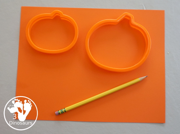 Jack-O-Lantern Patch Oil Pastel and Watercolor - a fun mixed art project for kids to do for Halloween! - 3Dinosaurs.com