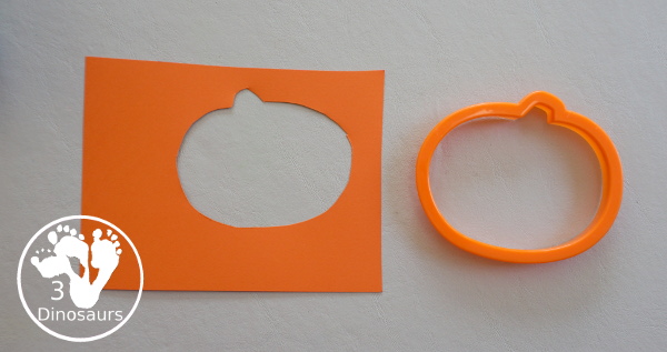 Jack-O-Lantern Patch Oil Pastel and Watercolor - a fun mixed art project for kids to do for Halloween! - 3Dinosaurs.com