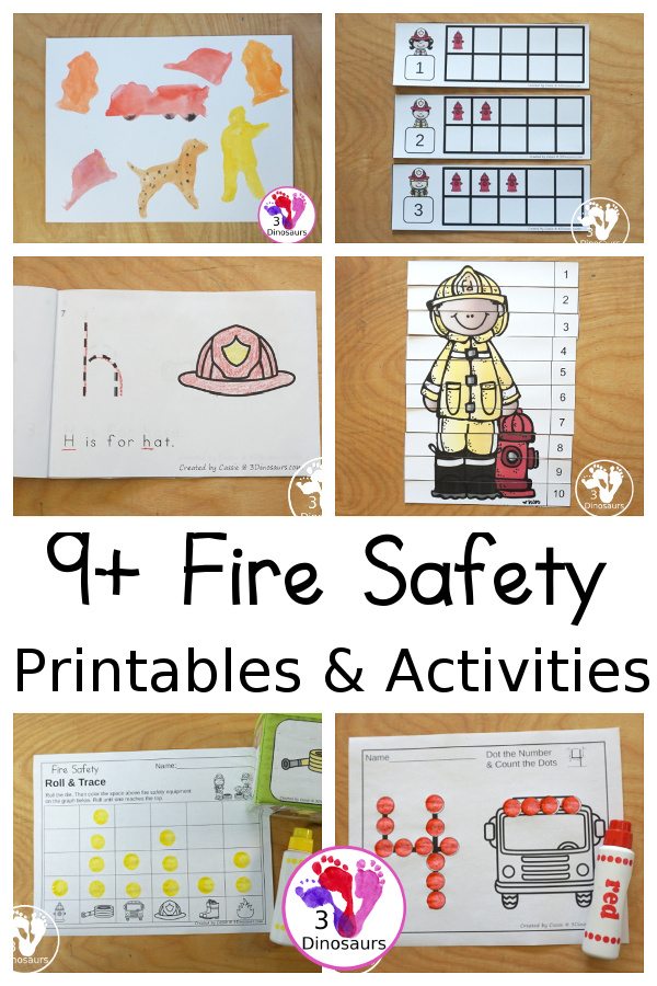 Fire Safety Activities & Printables - 3Dinosaurs.com