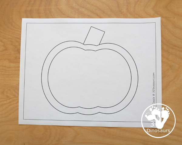 Free Pumpkin Fine Motor Printable - with pumpkin tracing, pumpkin mat, pumpkin playdough mats, pumpkin dot marker - with different options for the pumpkins - 3Dinosaurs.com