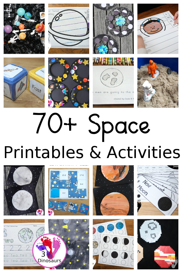Space Activities & Printables on 3Dinosaurs.com