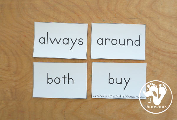 Free Sight Words Dolch Cards with all 220 dolch sight words with 95 nouns. You have preprimer, primer, first grade, second grade, third grade and nouns.