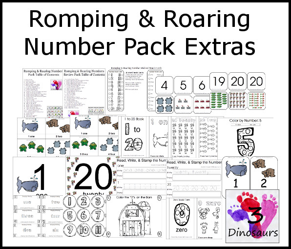 The All New Romping & Roaring Number Packs! - 3Dinosaurs.com