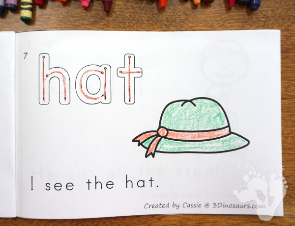 CVC Interactive Word Books with 23+ word endings in an interactive easy reader book, no-prep worksheets and reader strips $ - 3Dinosaurs.com