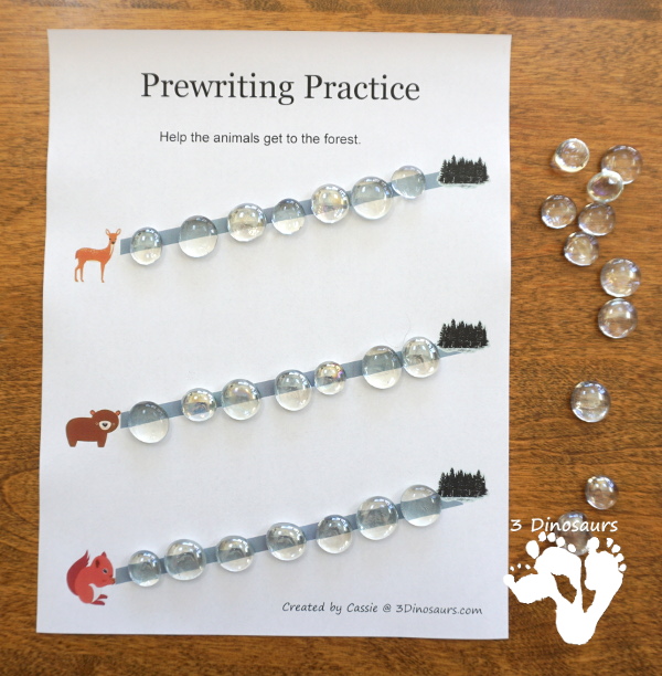 Free Woodland Pack Tot, Preschool, PreK & Kindergarten - a mix of hands-on activities and no-prep printables to explore animals from the woodlands or forest. These are fun activities to use with a mix of ages - 3Dinosaurs.com