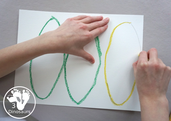 Watercolor Process Art Corn - a fun activity to make corn for a Thanksgiving or harvest celebration - 3Dinosaurs.com