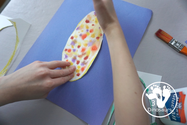 Watercolor Process Art Corn - a fun activity to make corn for a Thanksgiving or harvest celebration - 3Dinosaurs.com