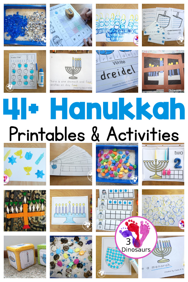 Hanukkah Activities & Printables - 3Dinosaurs.com