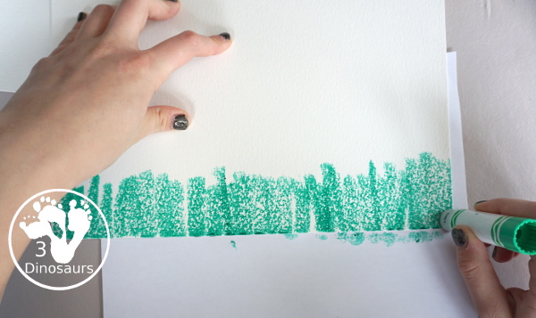 Paint Stick Poppy Painting For Veteran's Day - a simple painting using only paint sticks to make a field of poppies. A simple painting activity that kids will have loads of fun making for Veteran's Day or Memorial Day. - 3Dinosaurs.com