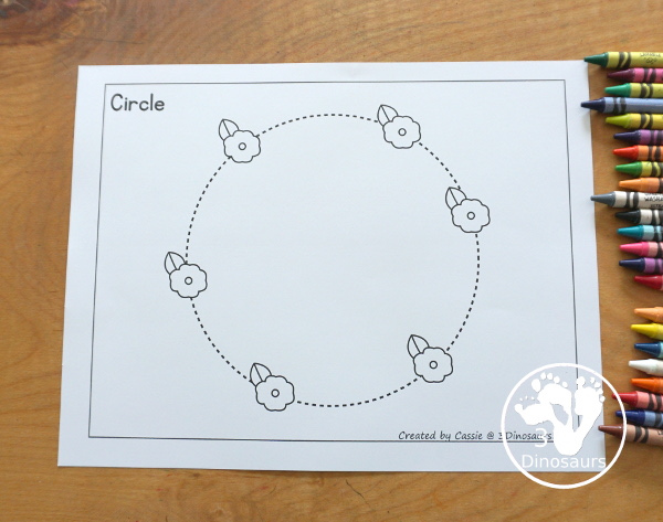 Free Poppy Shape Tracing Printable - has 12 shapes for kids to trace and color the poppies on the shapes. A great Veteran's Day shape printable for kids working on fine motor skills and shapes. - 3Dinosaurs.com