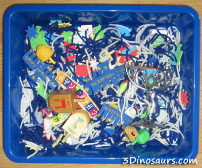 Hanukkah Sensory Bin