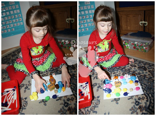 Hanukkah Dreidel & Candle Sensory Bin - 3Dinosaurs.com