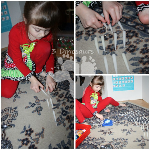 Hanukkah Dreidel & Candle Sensory Bin - 3Dinosaurs.com