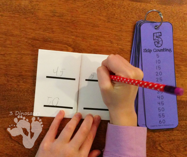 FREE Skip Counting Small Books - 3Dinosaurs.com