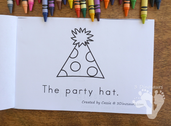 Free New Years Eve Early Reader Books - sight words: the, I, see - 3Dinosaurs.com