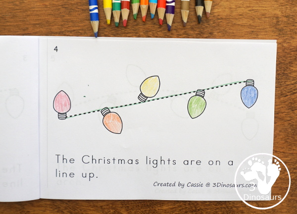 Christmas Prewriting in the Christmas Activity pack - 3Dinosaurs.com