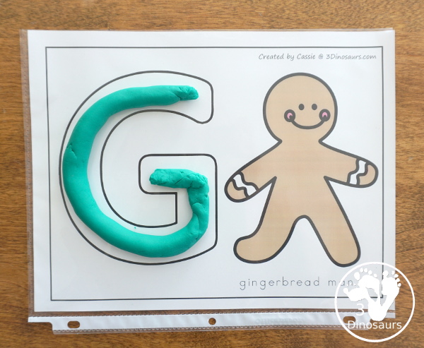 Gingerbread Pack for PreK & Kindergarten - with activities for different ages all-around a Gingerbread Man theme. There is a mix of hands-on and no-prep printables for kids to learn with - 3Dinosaurs.com