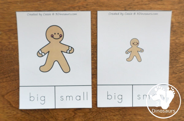 Gingerbread Pack for PreK & Kindergarten - with activities for different ages all-around a Gingerbread Man theme. There is a mix of hands-on and no-prep printables for kids to learn with - 3Dinosaurs.com