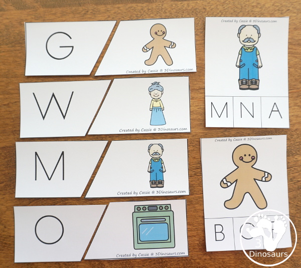 Gingerbread Pack for PreK & Kindergarten - with activities for different ages all-around a Gingerbread Man theme. There is a mix of hands-on and no-prep printables for kids to learn with - 3Dinosaurs.com