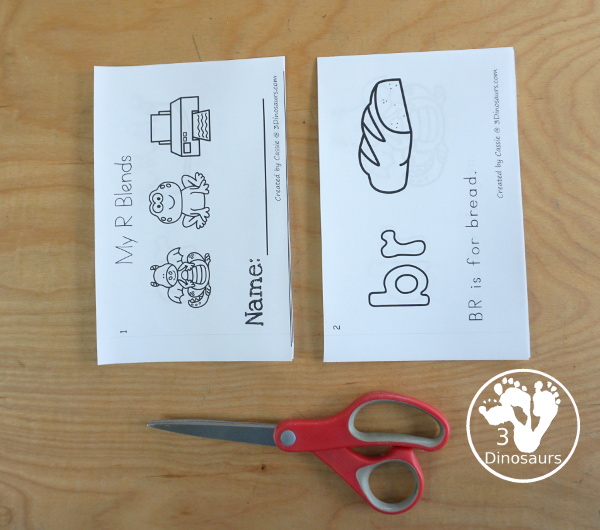 Free Blends Easy Reader Books: L Blends, R Blends, S Blends - three easy reader books that focus on the different types of beginning consonant blends - 3Dinosaurs.com