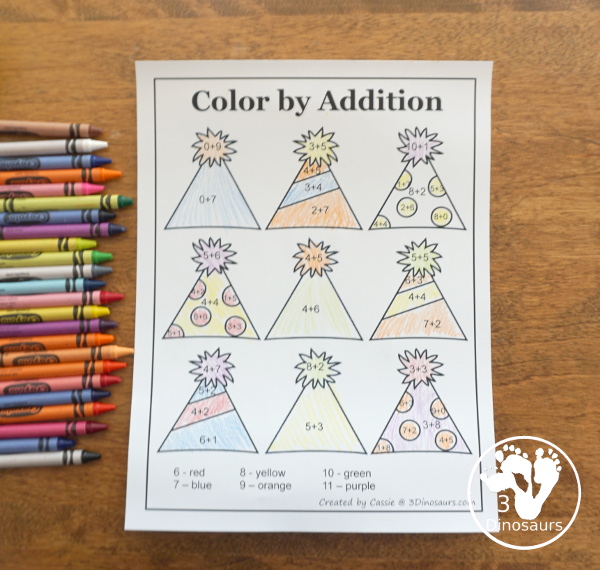 Free New Years Packs for Tot, Preschool, PreK and Kindergarten - with a mix of hands-on and no-prep activities for New Years - 3Dinosarus.com