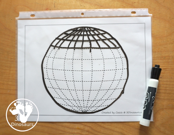 Free Disco Ball Fine Motor Mat Printables For New Years - You can also call this a countdown ball. A fun fine motor set with disco ball template, disco ball tracing, disco ball q-tip, disco ball dot marker page. Four fine fine motor mats for New years. - 3Dinosaurs.com